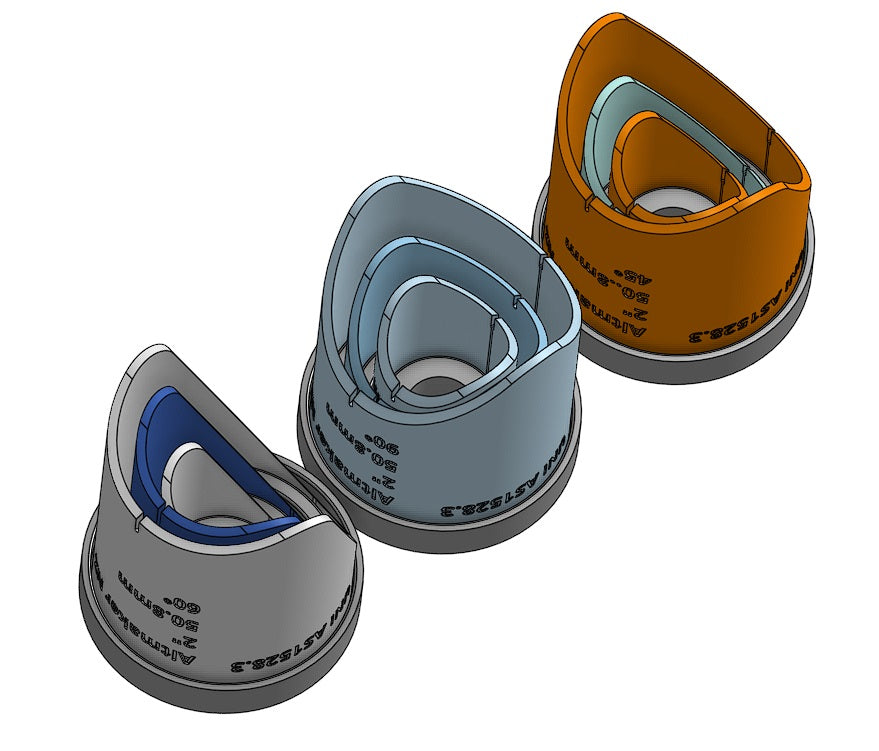 Notch  jig 1, 1.5 and 2 inches  90° , 45° and 60° & base