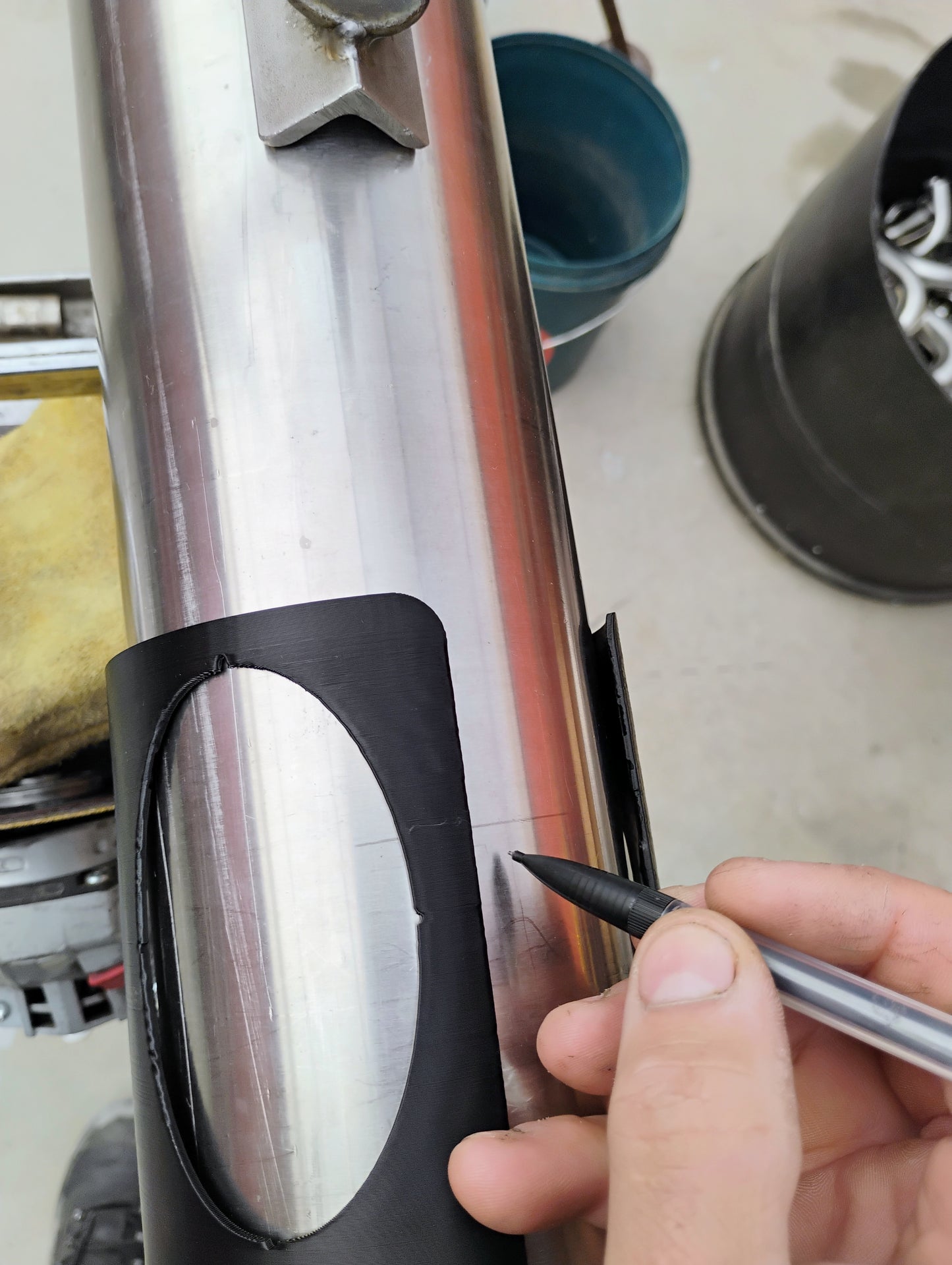 Branch pulling hole jig 1.5, 2 , 3 & 4 "O.D.